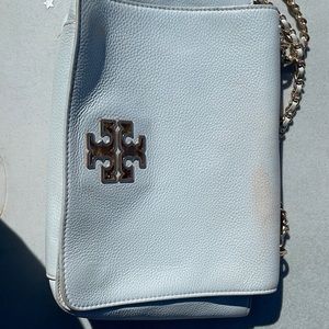 Tory Burch light blue purse